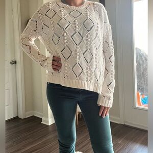 Loft sweater cream off white ivory color size small